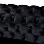 84  Luxury Chesterfield Velvet Sofa with Gold Trim