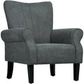 Modern 31.5  Arm Chair with Wood Legs