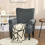 Modern 31.5  Arm Chair with Wood Legs