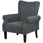 Modern 31.5  Arm Chair with Wood Legs