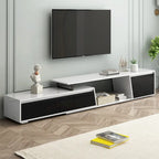 White Modern Extendable TV Stand for 100  TVs