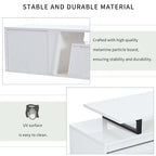 White Modern Extendable TV Stand for 100  TVs