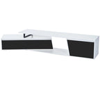 White Modern Extendable TV Stand for 100  TVs