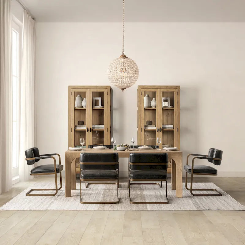 78  Reclaimed Pine Wood Dining Table in Natural