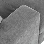 Gray Modern 53.5  Chaise Lounge Chair with Solid Wood Legs and Pillows for Living Room
