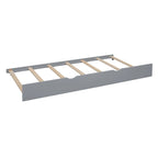 Gray Full Size Queen Upholstered Bed with Wingback Headboard and Four Drawers