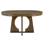 Vintage Style 5-piece Dining Set with Extendable Table and 4 Upholstered Chairs