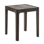 Faux Marble Top End Table