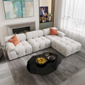 L-shape Velvet Modern Sofa Soft Couch