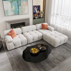 L-shape Velvet Modern Sofa Soft Couch