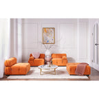 L-shape Velvet Modern Sofa Soft Couch