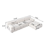 L-shape Velvet Modern Sofa Soft Couch