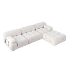 L-shape Velvet Modern Sofa Soft Couch