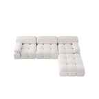L-shape Velvet Modern Sofa Soft Couch