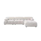 L-shape Velvet Modern Sofa Soft Couch