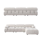 L-shape Velvet Modern Sofa Soft Couch