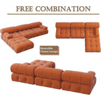 L-shape Velvet Modern Sofa Soft Couch