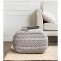 22-inch Square Pouf Ottoman - Handmade Footrest for Living Room, Bedroom, Nursery