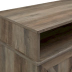 60-inch Barn Door Fireplace TV Stand