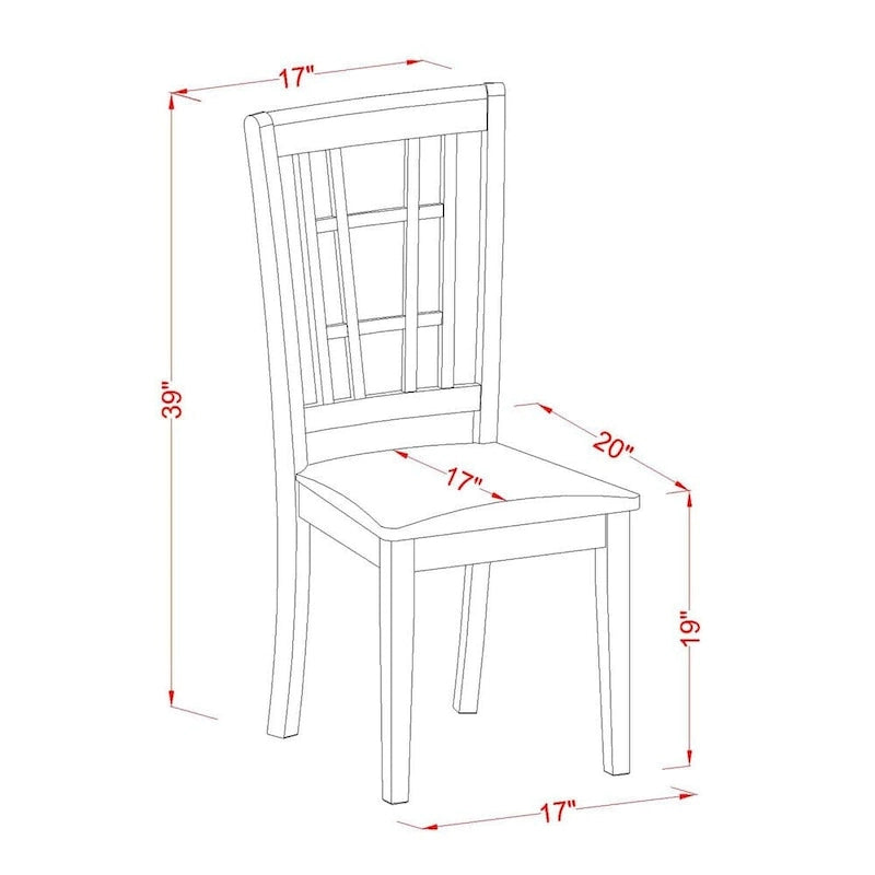 Dining Table Set Contains a Rectangle Table and Dining Chairs with a Bench (Chair Seat Type Options)