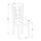 Dining Table Set Contains a Rectangle Table and Dining Chairs with a Bench (Chair Seat Type Options)