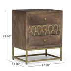 Contemporary Wooden Night Stand
