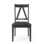 Farmhouse Upholstered Wood Dining Chairs  20.00  L x 22.75  W x 39.00  H