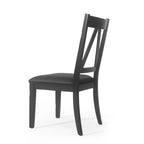 Farmhouse Upholstered Wood Dining Chairs  20.00  L x 22.75  W x 39.00  H