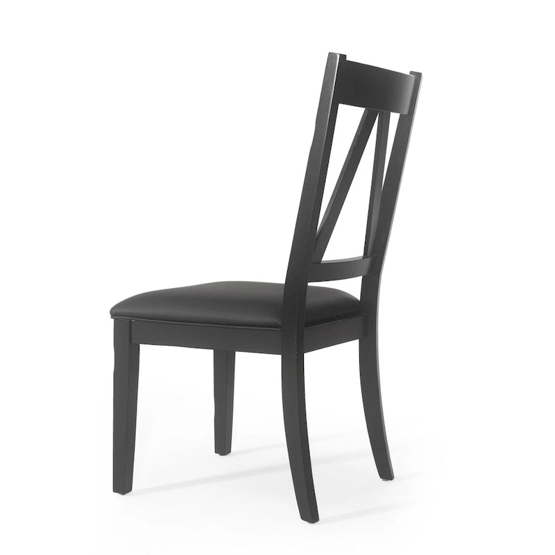 Farmhouse Upholstered Wood Dining Chairs  20.00  L x 22.75  W x 39.00  H