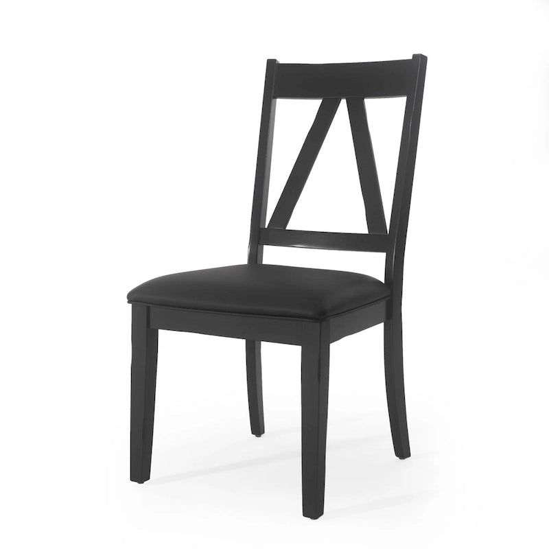Farmhouse Upholstered Wood Dining Chairs  20.00  L x 22.75  W x 39.00  H