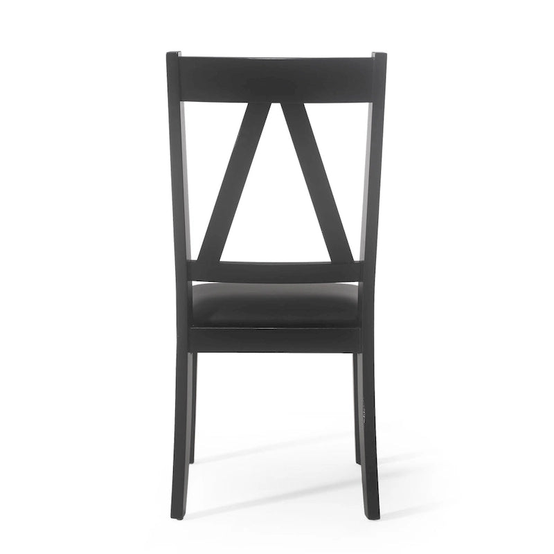 Farmhouse Upholstered Wood Dining Chairs  20.00  L x 22.75  W x 39.00  H