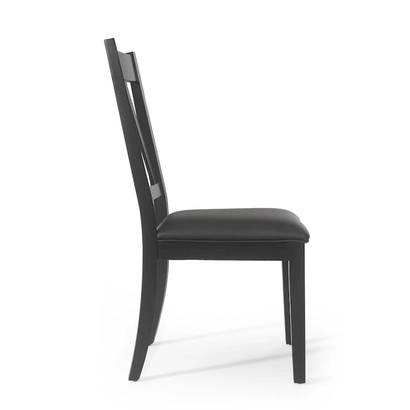 Farmhouse Upholstered Wood Dining Chairs  20.00  L x 22.75  W x 39.00  H