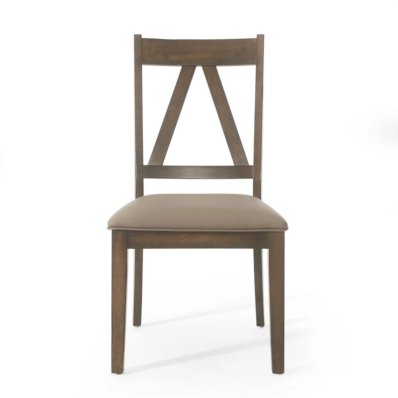 Farmhouse Upholstered Wood Dining Chairs  20.00  L x 22.75  W x 39.00  H