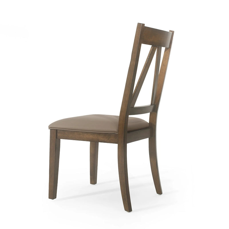 Farmhouse Upholstered Wood Dining Chairs  20.00  L x 22.75  W x 39.00  H
