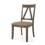 Farmhouse Upholstered Wood Dining Chairs  20.00  L x 22.75  W x 39.00  H