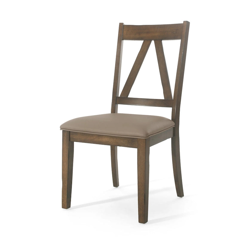 Farmhouse Upholstered Wood Dining Chairs  20.00  L x 22.75  W x 39.00  H