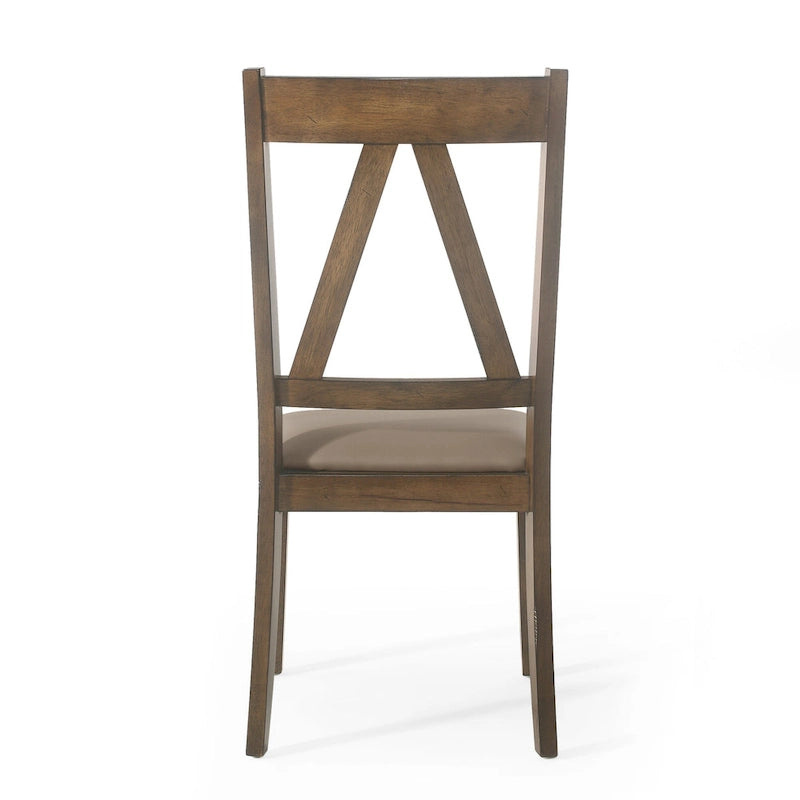 Farmhouse Upholstered Wood Dining Chairs  20.00  L x 22.75  W x 39.00  H