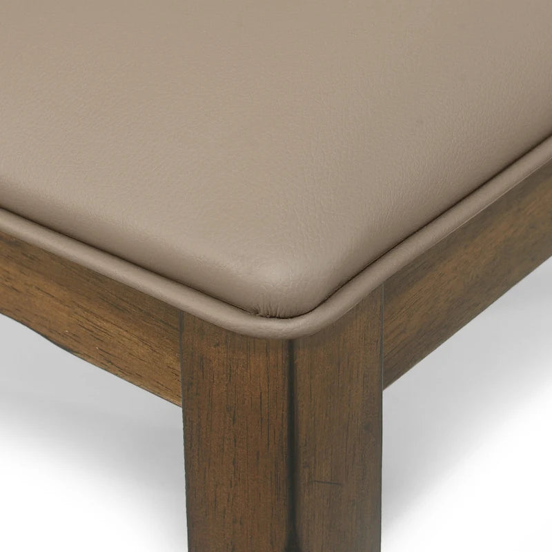 Farmhouse Upholstered Wood Dining Chairs  20.00  L x 22.75  W x 39.00  H