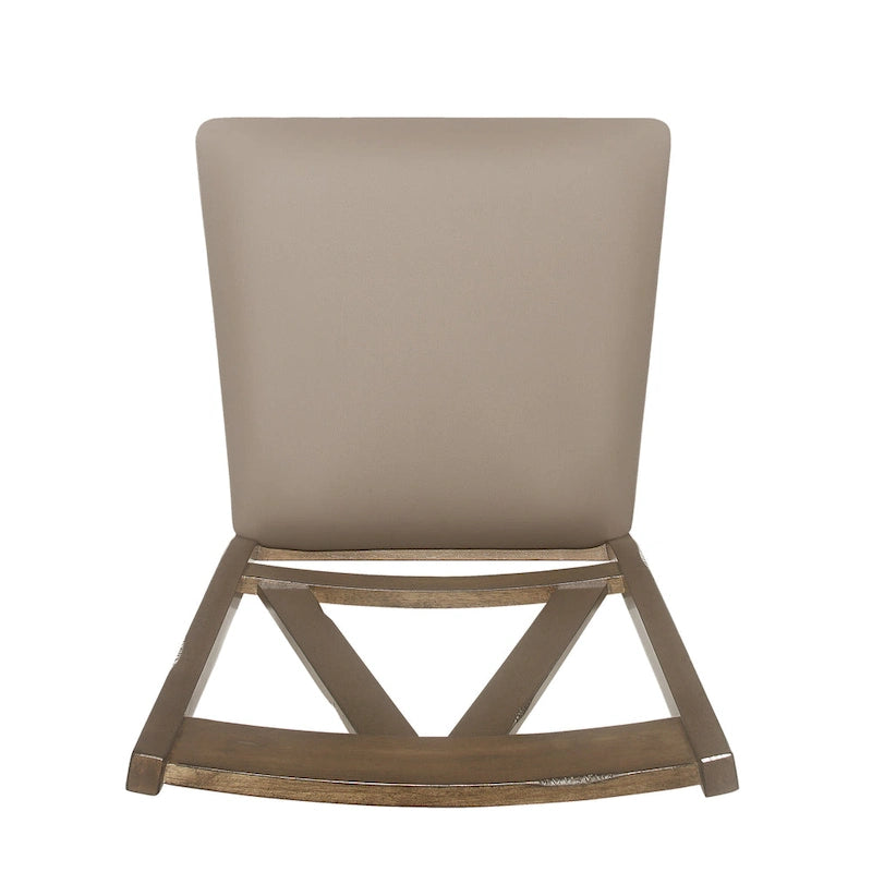 Farmhouse Upholstered Wood Dining Chairs  20.00  L x 22.75  W x 39.00  H