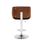 Height Adjustable Bar Stool, PU Upholstery, Chrome Base