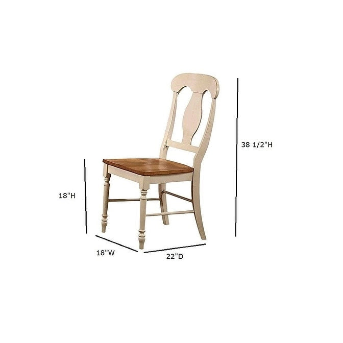 Antique Caramel/Biscotti Round 5-Piece Dining Set