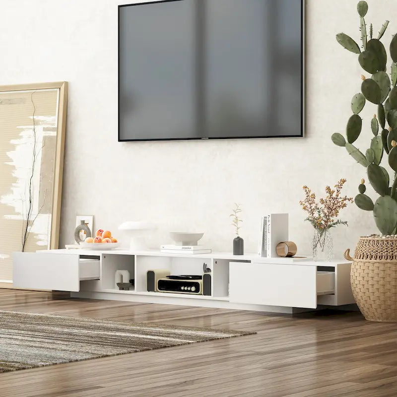 TV Stand for 90 , TV Media Center, Entertainment Center Media Console