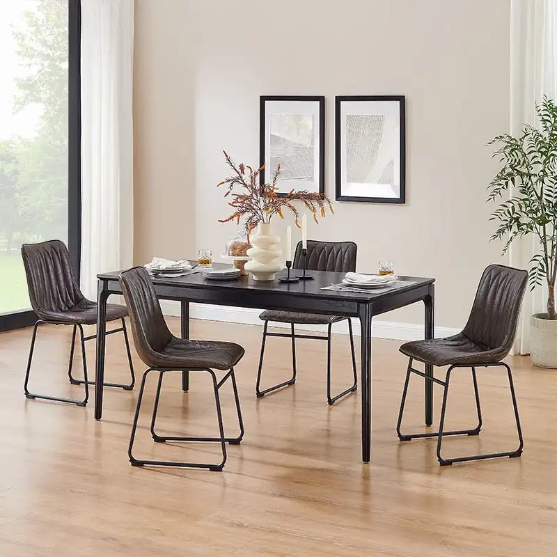 Faux Leather Dining Chair (Set of 2)