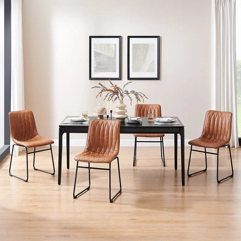 Faux Leather Dining Chair (Set of 2)