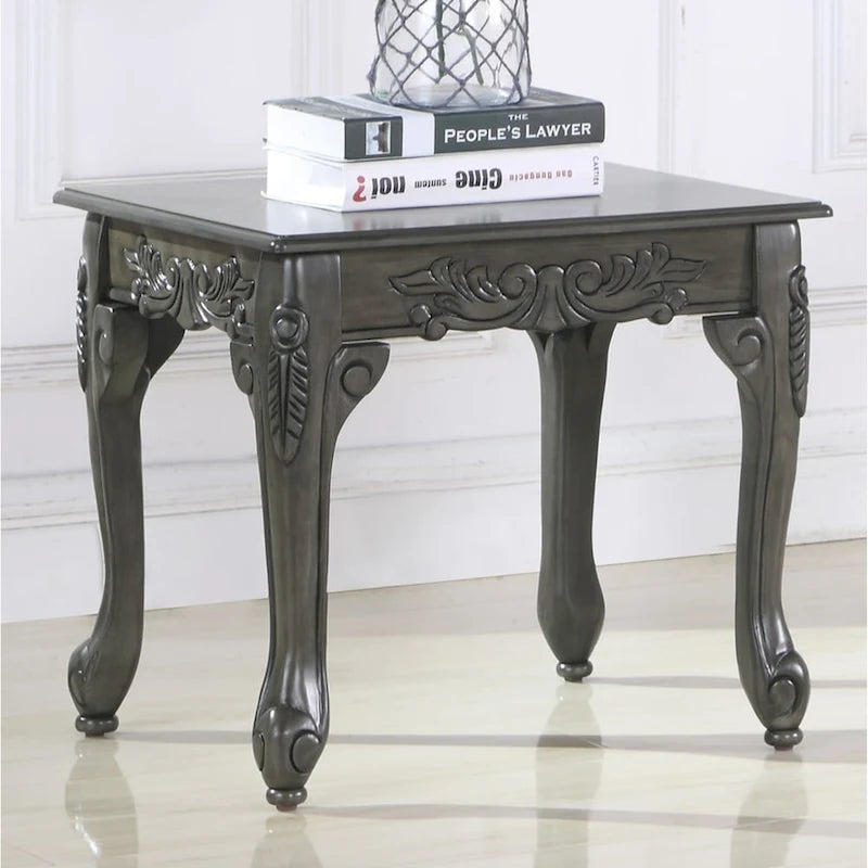 Traditional Ornate Detailing End Table