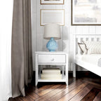 Nightstand with Drawer and Shelf