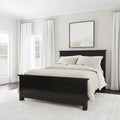 Oak Park Black Wood Queen Bed
