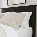 Oak Park Black Wood Queen Bed