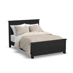 Oak Park Black Wood Queen Bed