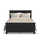 Oak Park Black Wood Queen Bed
